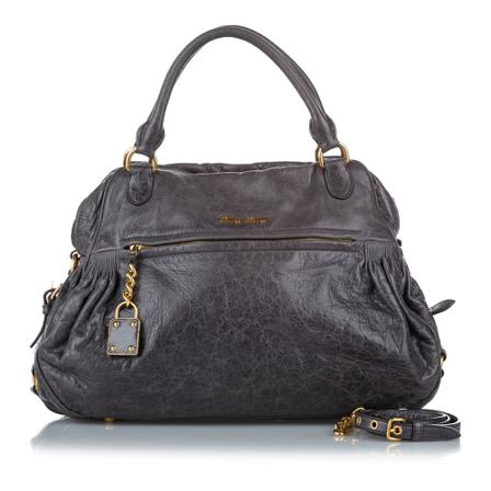 Miu Miu Pre-owned, Pre-owned Handbag Bruin, Dames, Maat:ONE Size