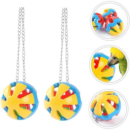 2 stk. papegøje hjernelegetøj fuglebur fugl tyggelegetøj fugl tyggelegetøj legetøj rulle fugle legetøj udviklingslegetøj papegøje træningslegetøj 8/