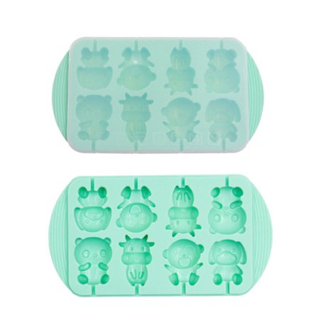 Tegneserie Dyr Silikone Slikkepind Skabelon Holdbar Fleksibel Let Slip Madform Til DIY Bagning Mousse Kage