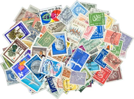 Finland - frimærkepakke 200 forskellige stemplet