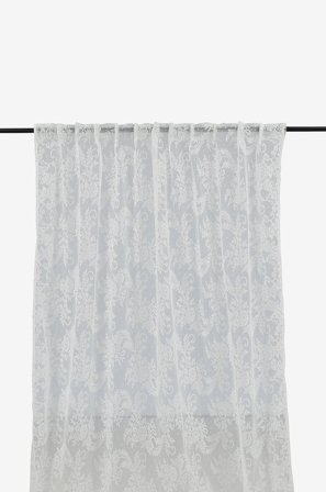 Venture Home - Gardin Daisy med multiband - Vit - Hanklängder - 140X240 - Från Homeroom