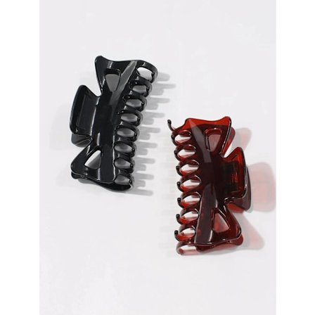 2 st. Stora Hårklämmor 9x5cm i 2 färger