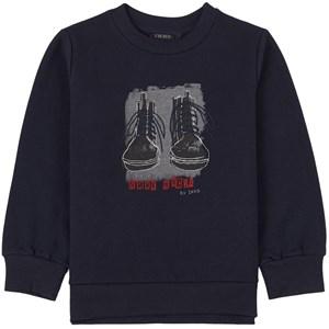 Kids - IKKS Navy Graphic Sweatshirt 10 Years - Jumpers and knitwear - 10 years - Navy