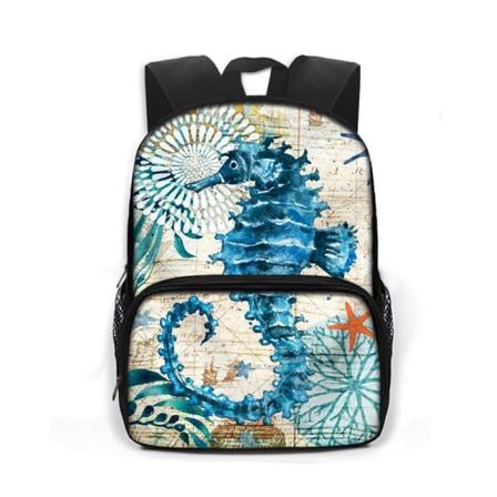 13 Inch Cute Se Djur Barn Skolväskor Delfin Bläckfisk Havssköldpadda Barn Dagis Ryggsäck Pojkar Flickor Skolväska Bokväska style 5