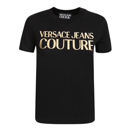 Versace Jeans Couture T-shirt with bold logo print Sort, Herre