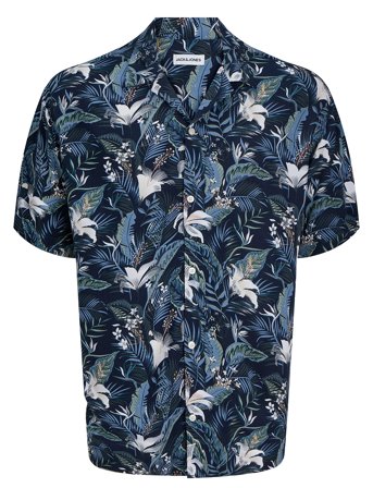 Jack & Jones | Jjejeff Tropical Aop Resort Shirt Ss Sn | L