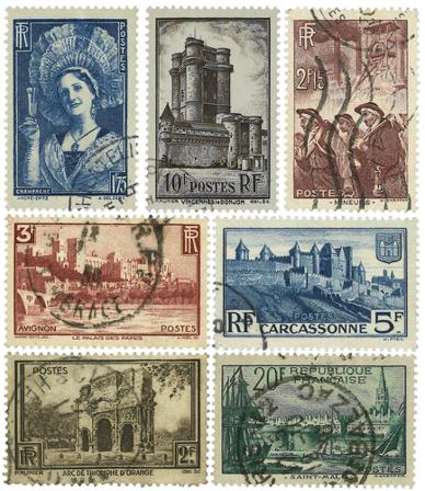 Frankrig 1938 - YT 388-94 - Stemplet