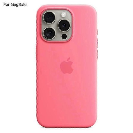 Til iPhone 15 Pro Cover Kompatibelt med Magsafe Flydende Silikone Telefon Bagside Cover [induktions Popover](h})