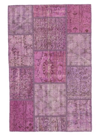 Vintage Pequeno Patchwork Tapete 100X153 Lã, Carpetvista