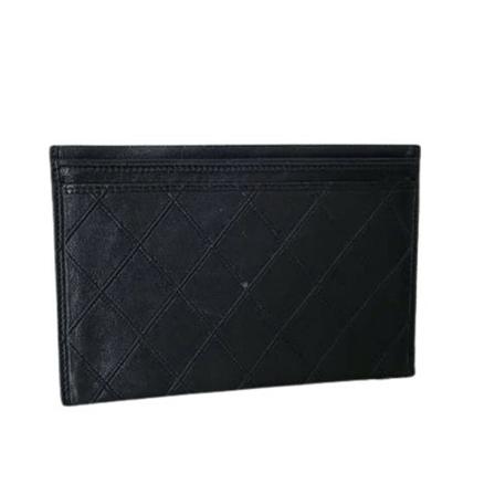 Chanel Vintage, Pre-owned Canvas Wallet Zwart, Dames, Maat:ONE Size,leer