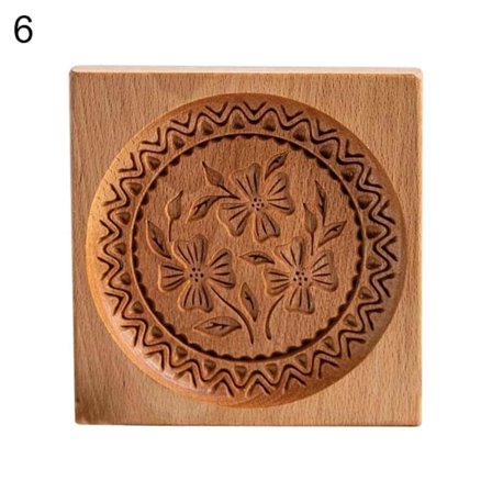 Keksimuotti Tukeva Helppo Irrotus Elintarvikelaatuinen 3D Hauskat Puiset Keksimuotit Jouluksi