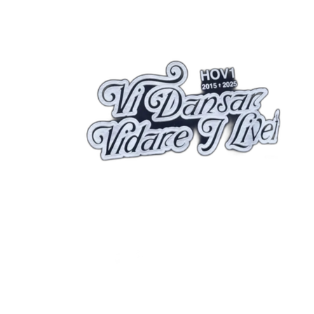 Svart Hov1 t-shirt med turnétryck