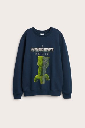 Kappahl | Sweatshirt Minecraft | Mørkeblå