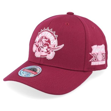 Mitchell & Ness - NBA Röd adjustable Keps - Hatstore Exclusive x Toronto Raptors Blush Burgundy Adjustable @ Hatstore
