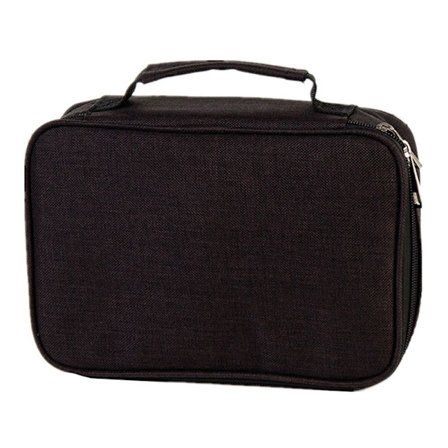 Kirjoitustarvikejärjestäjä Kynäpussi Kynäkotelo Toimisto Musta