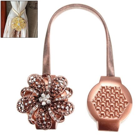 Magnetiska Gardinomtag Utan Hål Slipsar Spänne Klämma Fönsterdekor