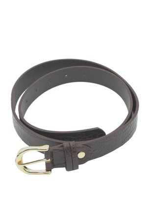 Complement Bälte 2,3cm I Croco Mönster Skärp Dam Brun L