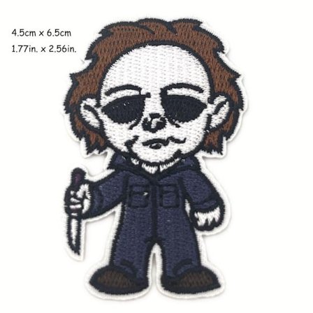 Skräckfilmer Michael Myers Halloween DBD Killer Broderad Iron Sy On Patches