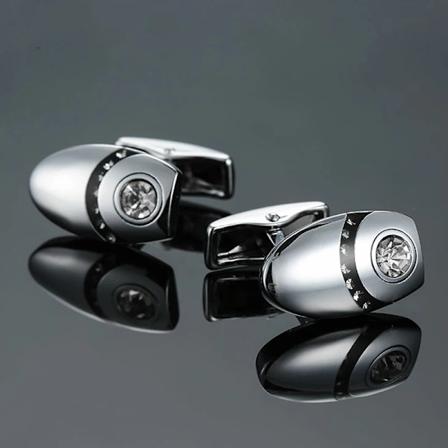 Täysin uusi muotisuunnittelu Miesten ranskalainen paita Mansettinappisilmukka Luksus Kristalli Zirkon Mansettinappisilmukka Tarvikkeet Tukkumyynti 