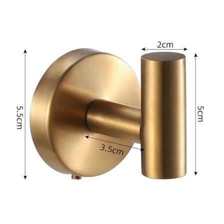 2 kpl/setti Pyyhekoukku Seinäripustin KULTAINEN LYÖNTI LYÖNTI