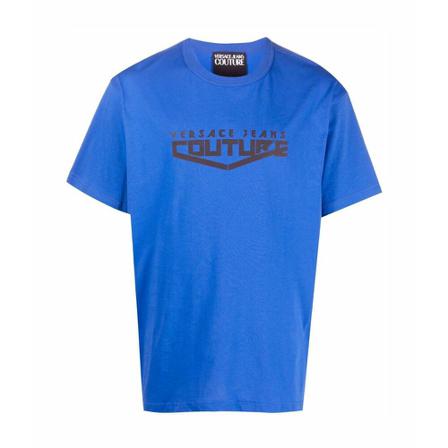 Versace Jeans Couture - T-shirts - Blå - Herr - Storlek: S, Herr, Storlek: S