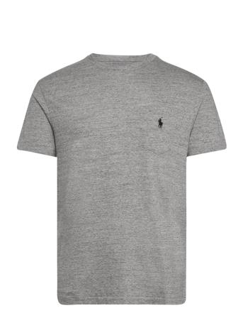 Classic Fit Jersey Pocket T-Shirt Tops T-shirts Short-sleeved Grey Polo Ralph Lauren