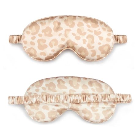 Pehmeä unimaski silmämaski silkkilentomatkalla - leopardi