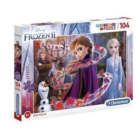 Disney Frost Frozen Ii Glitter Pussel 104 Bitar
