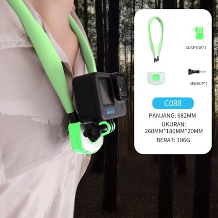 Action Kamera Halsmontering til GoPro, Silikone Krave, Kameraholder