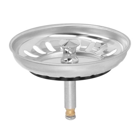 Køkkenvask Si Kurv i Rustfrit Stål Vask Si Bundprop Kombi til Standard Afløb 79mm OD