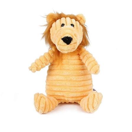 Plush Hundefigur Leke Dyr Bite-Resistant Kvitrende Lekevarer Kordfløyel Hundefigur for Små Hunder Valper Kjæledyr Treningstilbehør lion