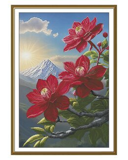 Stickpackung Bild Natur in den Bergen