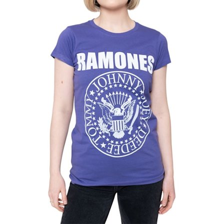 Ramones Dam/Kvinnors President Sigill Bomull T-Shirt XS Lila