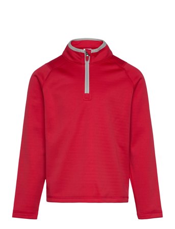 Boys Waffle Fleece 1/4 Zip Red PUMA Golf