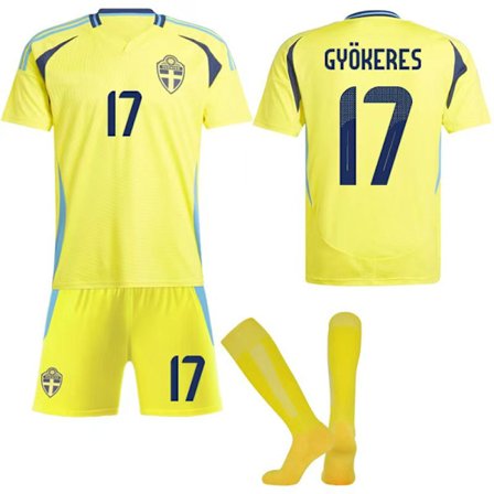 Sveriges landshold fodbold børneholdstrøje NO.17 Gyökeres