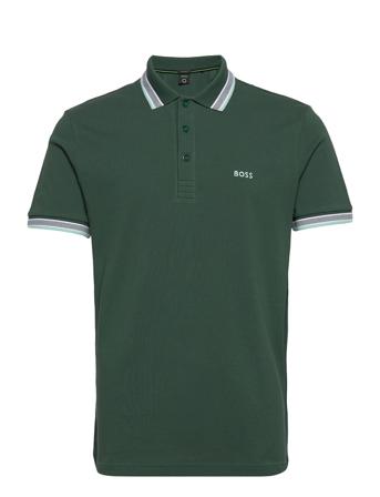 Paddy Polos Short-sleeved Grønn BOSS*Betinget Tilbud