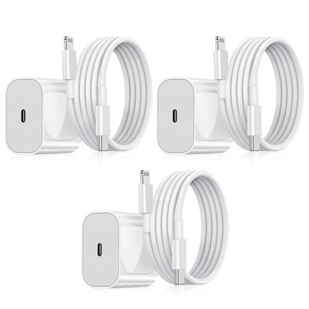 2-Pack - iPhone - Snabbladdare - Adapter + 1m Kabel 20W Type-C