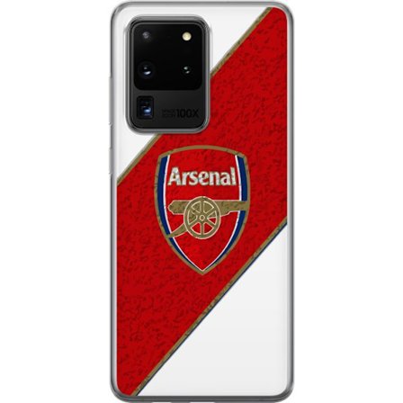 Kompatibelt Mobilskal till Samsung Samsung Galaxy S20 Ultra Moschino Toy teddybjörn med enkel tecknad design, brun björn med vit tröja och tydlig l