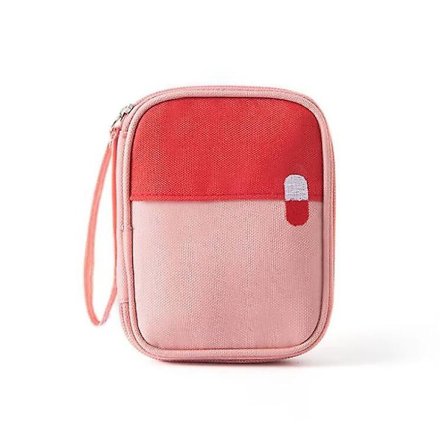 Rejsetaske Etui Tom til Medicin Meditation Tabletter Recept Vitaminer Ugentlig Flaske Opbevaring Organizer Bærbar Lille Med Pung Børn Kvinder Mænd 