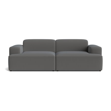 Madrid 3 personers sofa - Lisboa Antracit - 238x101x75cm - Komfortabel Flyder Sofa i Smuk Antracit Farve - 3 Personers Sofa