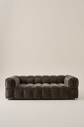 Jotex - Soffa 3-sits Varm gråbrun MEDFORD - Köp 3-sitssoffor hos Jotex