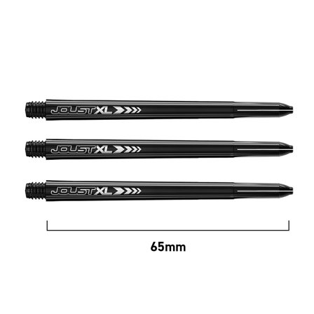 Red Dragon Darts Shafts Joust XL Extra Long 65mm Black/White 3 Sets 9 Pieces Professional Polycarbonate Flights Accessories for Darts