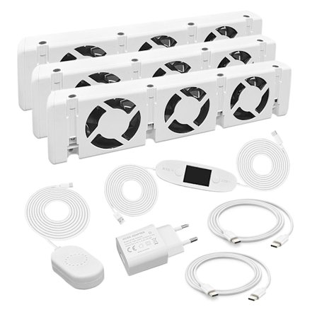 Elementfläkt Trio Set - elementförstärkare för varmare rum