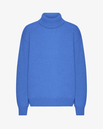 Merino Wool Turtleneck - Pacific Blue - Female - 2XL
