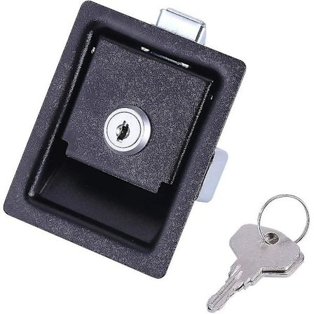 Bildörrlås Kolstål Säkerhet Ingångsdörrlås Handtag med 2 nycklar