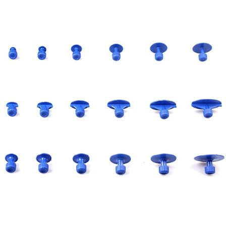 18 stk. sugekopplim for reparasjon av bulker, nylon bilbulkreparasjons sugekopp for motorsykkel