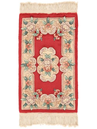 60X90 Tappeto Orientale Cinesi 90 Line Beige/Rosso Scuro (Lana, Cina)