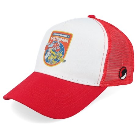 Transformers - Red trucker Czapka Z Daszkiem - Earthspark Red/White Trucker @ Hatstore