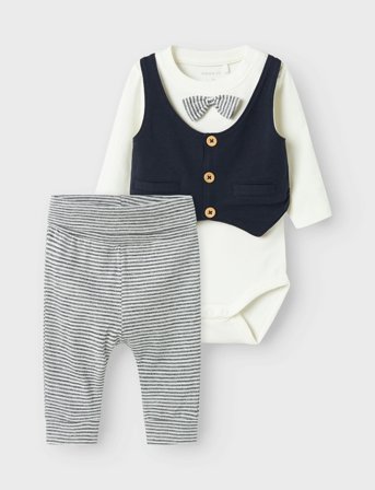 name it Nbmadam Ls Body Set Noos - Multi/patterned - 68