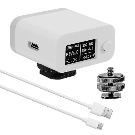 M08 Lysmåler Kamera Fotometer Fotografering Set-top Refleks Lysmåler Hot/cold Shoe Festes Kamera Lysmåler - På Lager